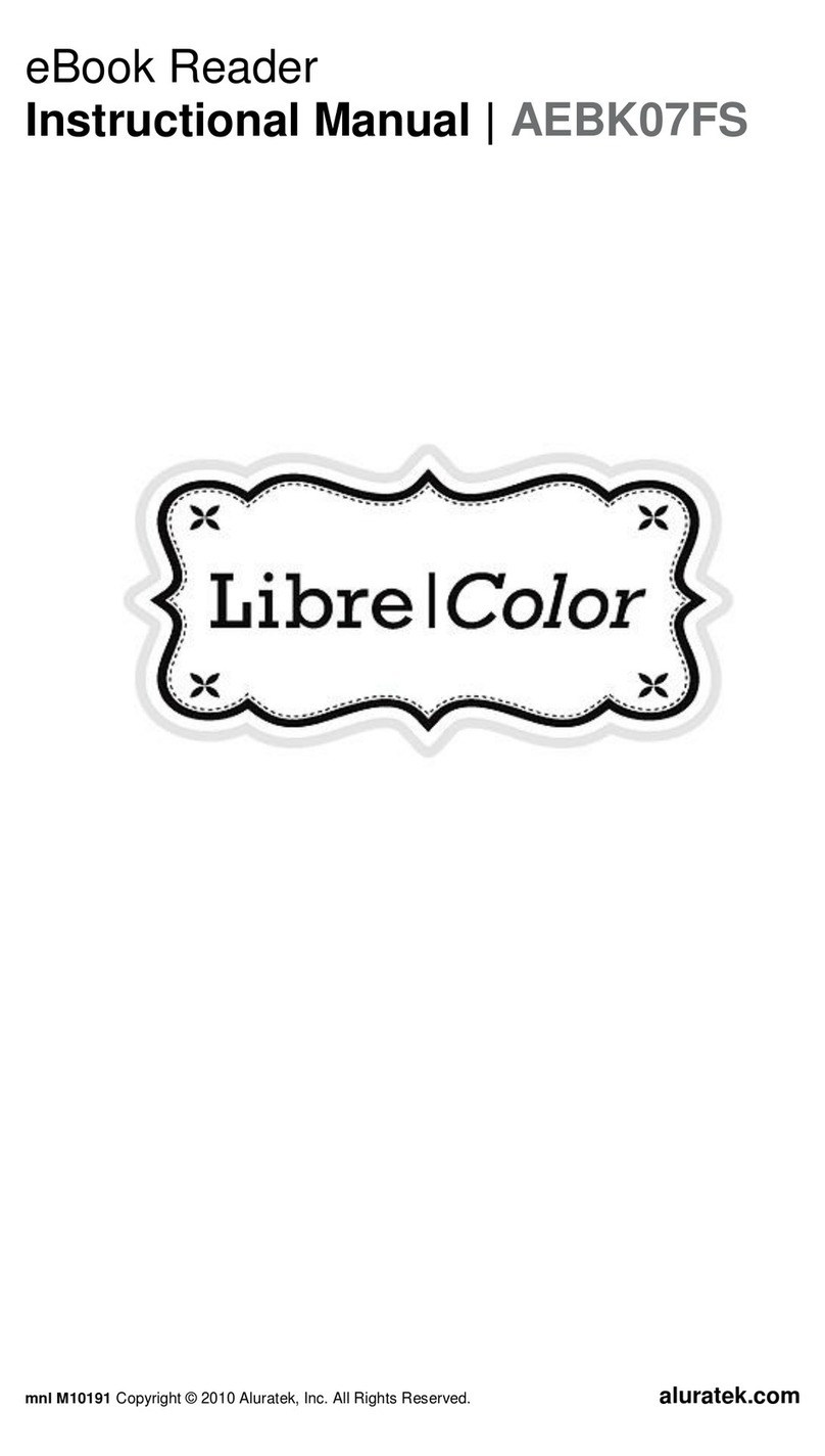 Aluratek Libre color AEBK07FS Operating and maintenance manual