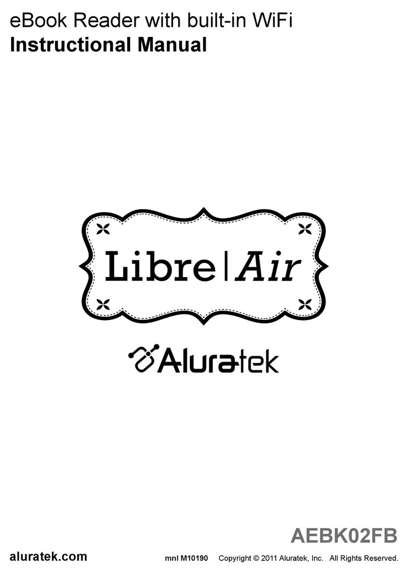Aluratek Libre Air AEBK02FB Operating and maintenance manual Aluratek Libre Air AEBK02FB Operating and maintenance manual