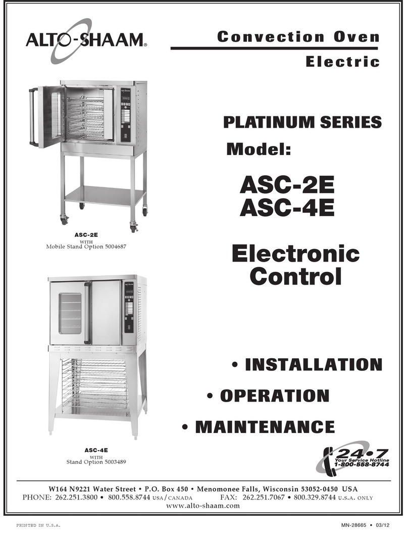 Alto-Shaam PLATINUM ASC-2E User manual