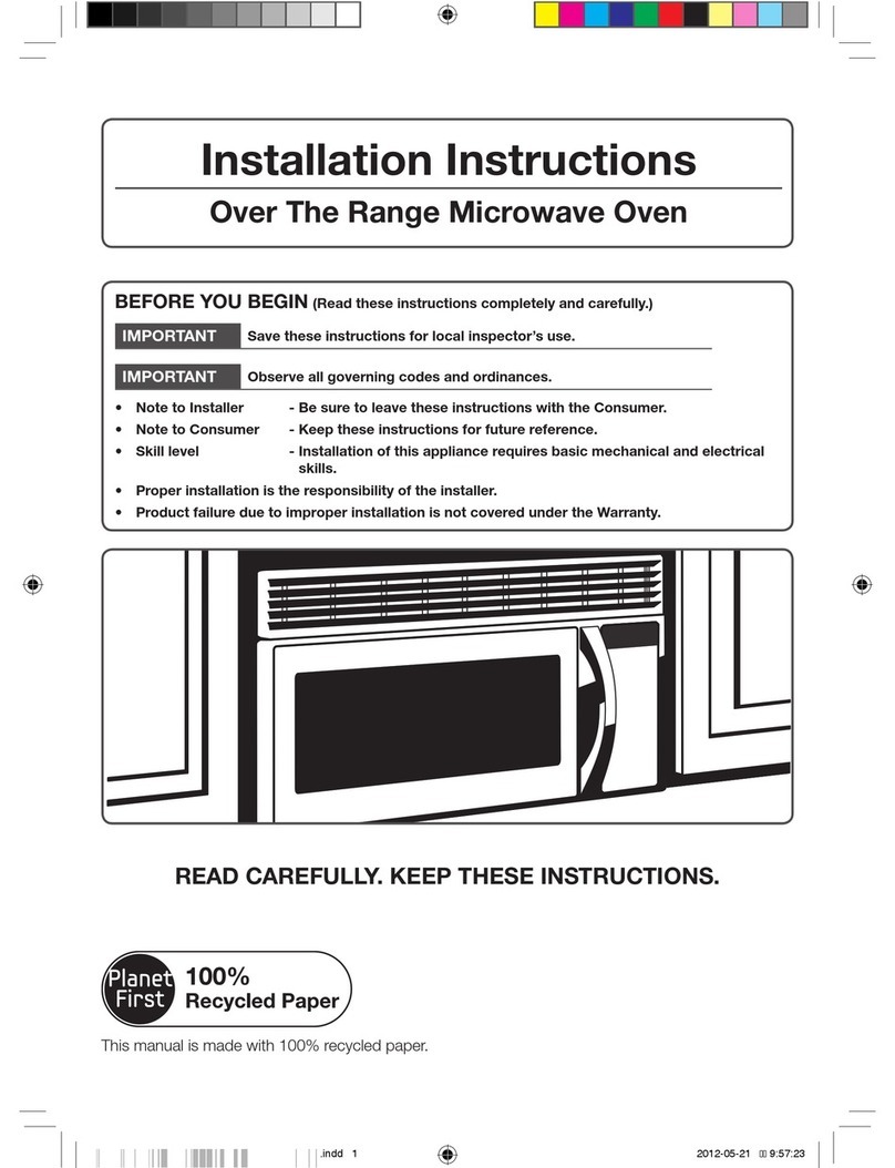 Samsung ME179KFETSR/AA installation instructions