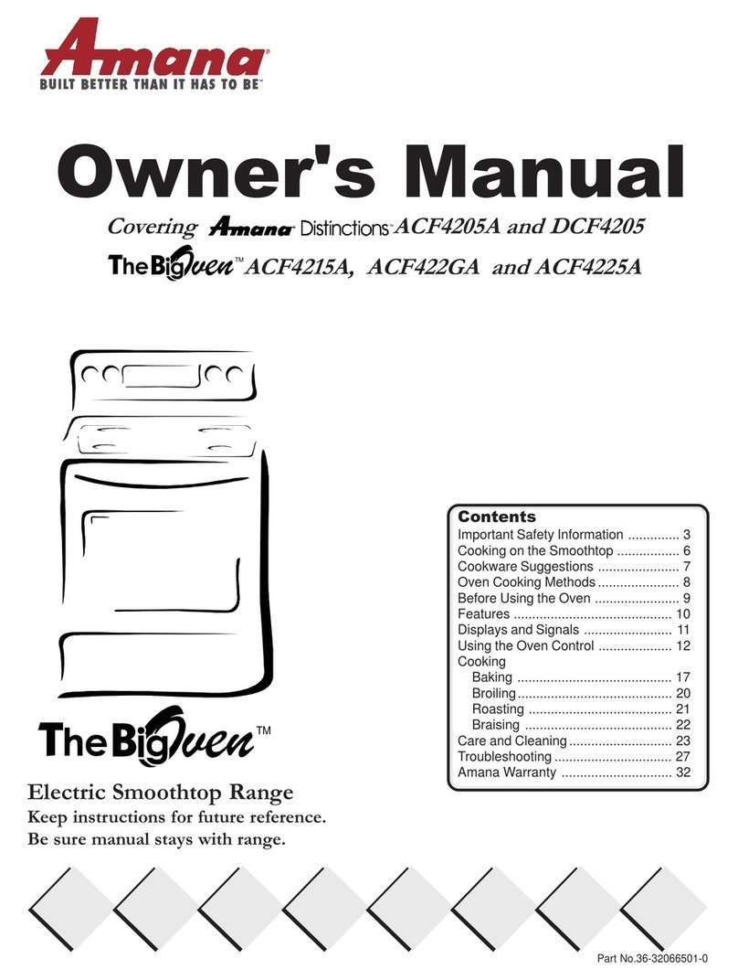 Amana Ditinctions ACF4205A User manual