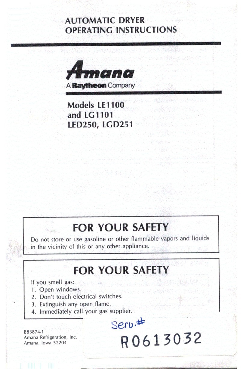 Amana LE1100 User manual