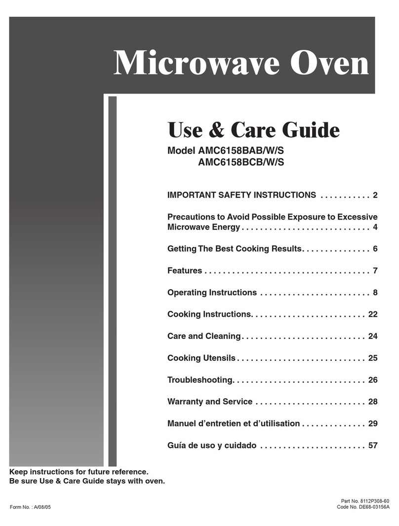 Amana AMC6158BAB User manual