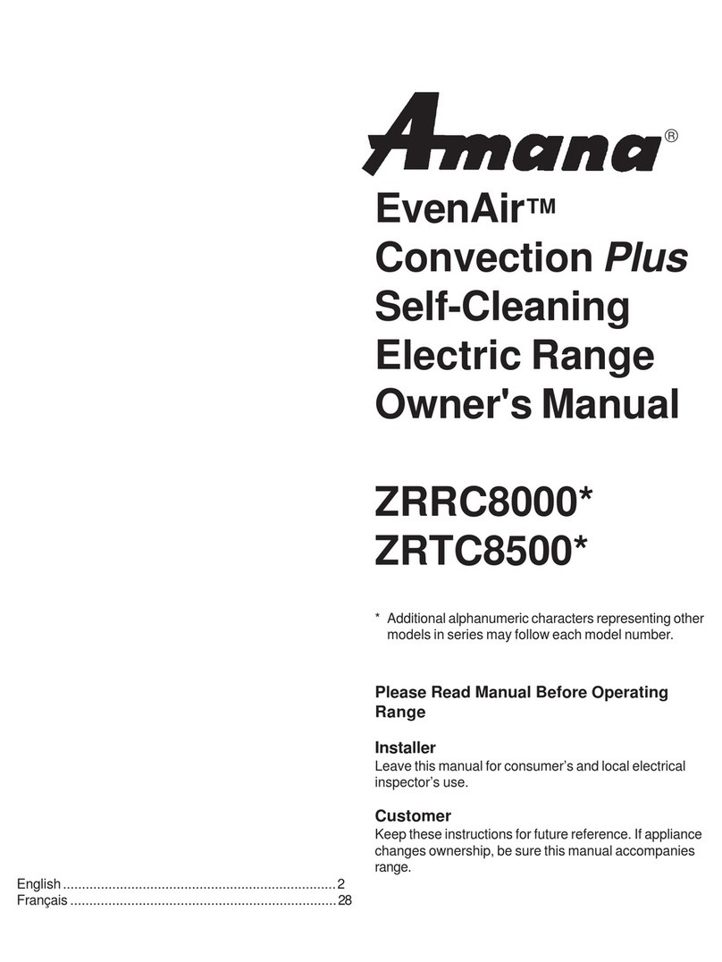 Amana EvenAir ZRRC8000 User manual
