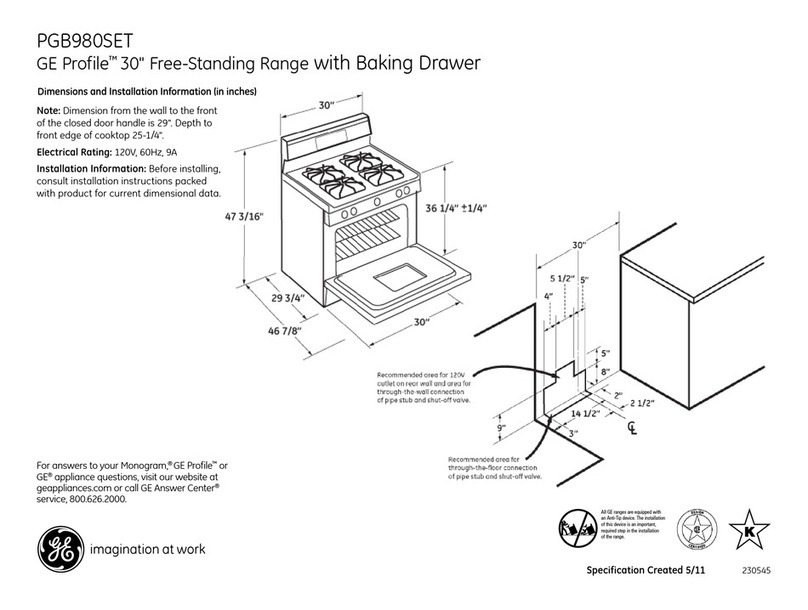 GE PGB980SETSS Manual