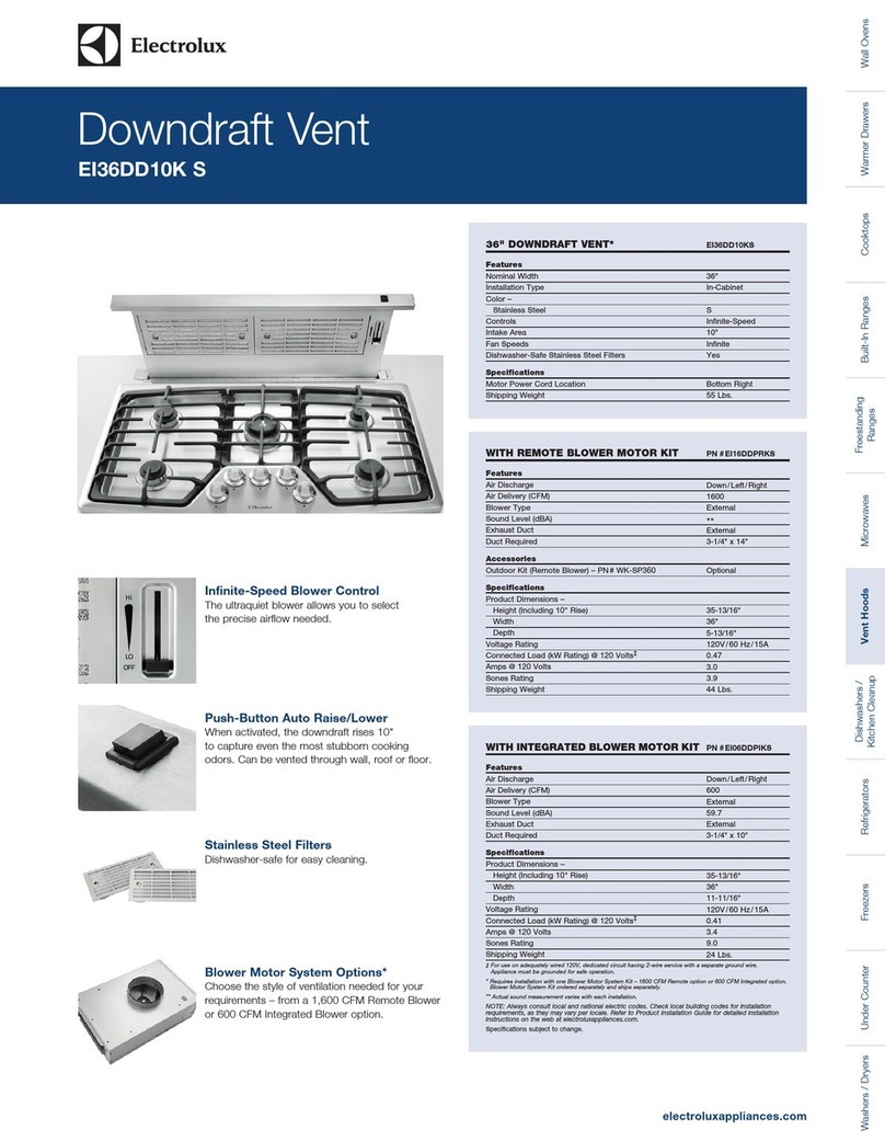 Electrolux EI36DD10KS Product specifications