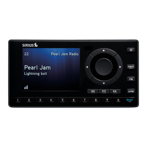 Sirius Satellite Radio SST8V1 User manual Sirius Satellite Radio SST8V1 User manual