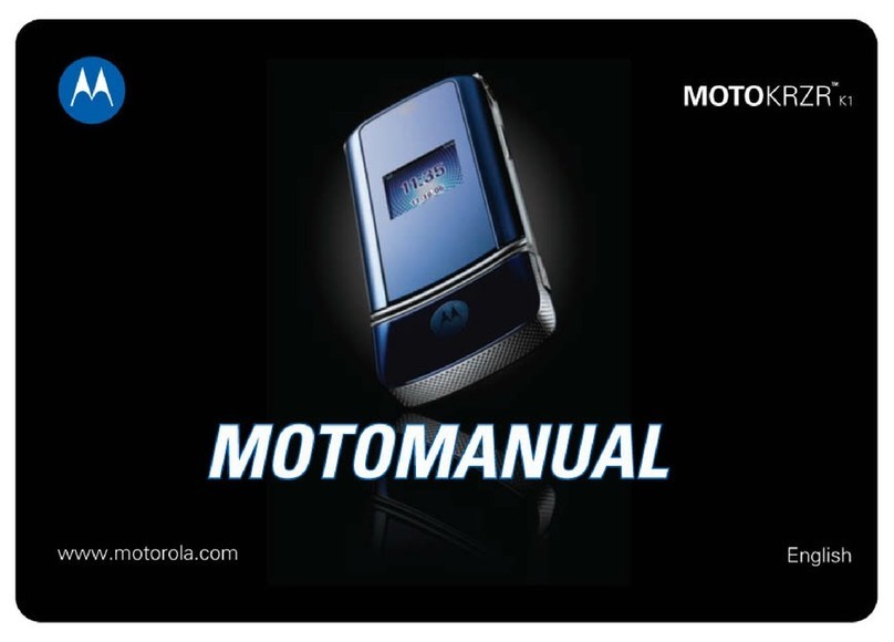 Motorola MOTOKRZR K1 User manual