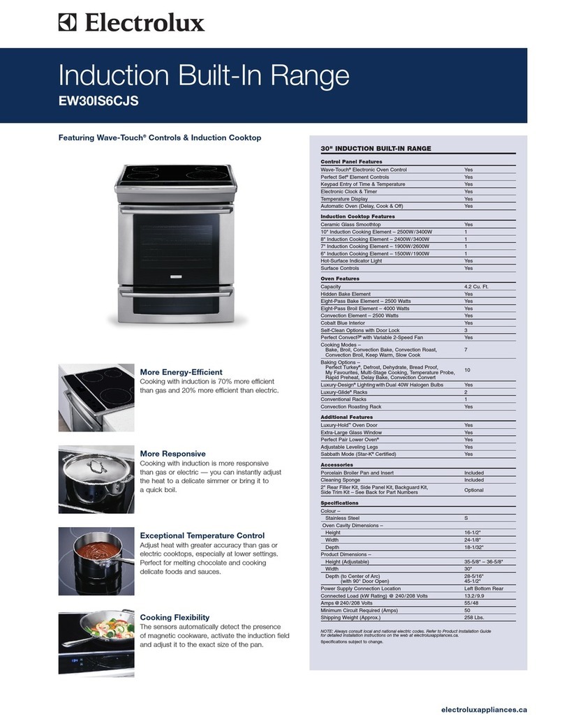 Electrolux EW30IS6CJS Specifications