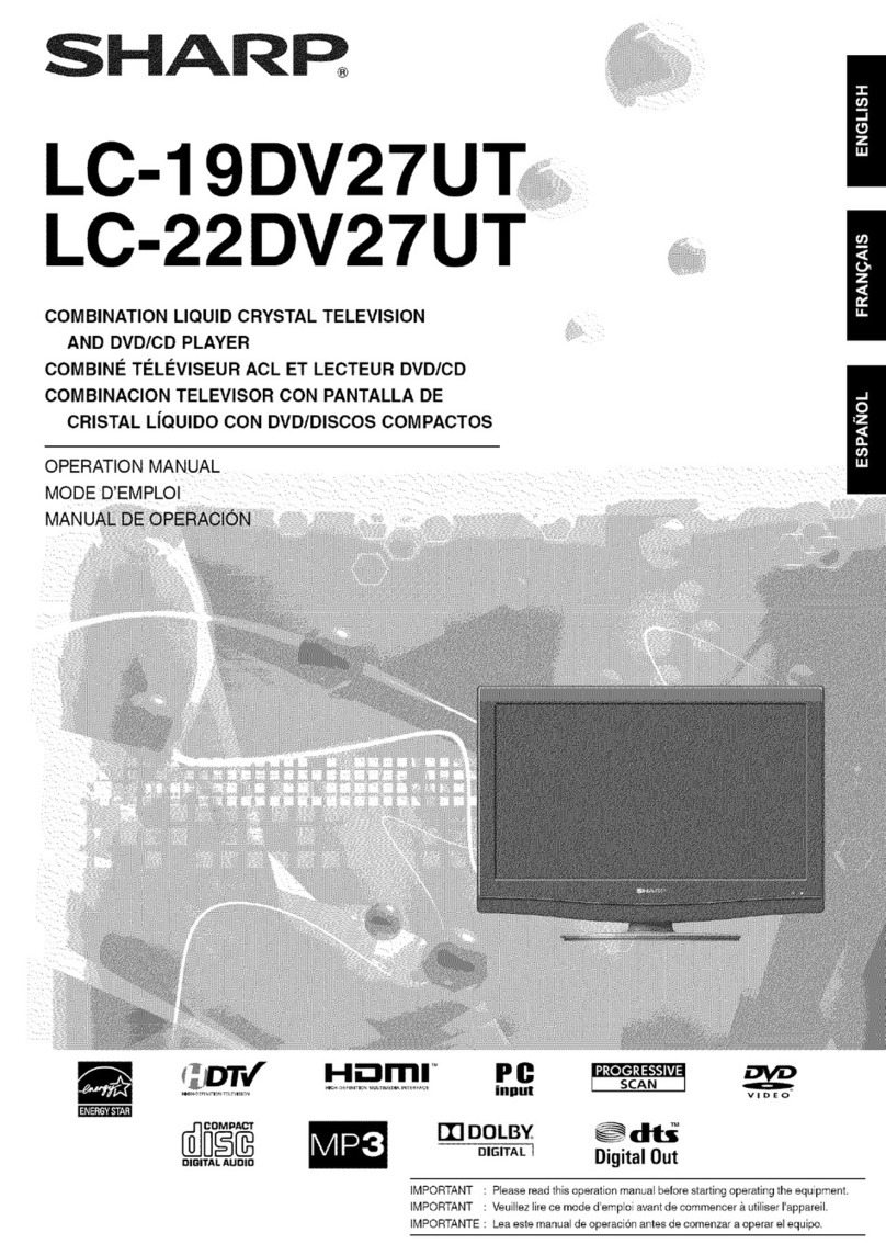 Sharp AQUOS LC-22DV27U User manual