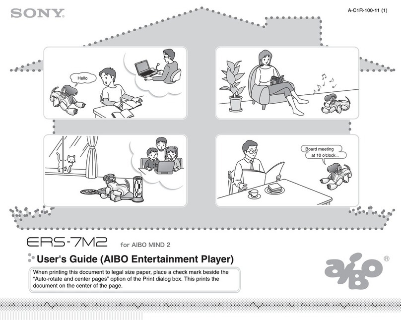 Sony Aibo ERS-7M2 user guide