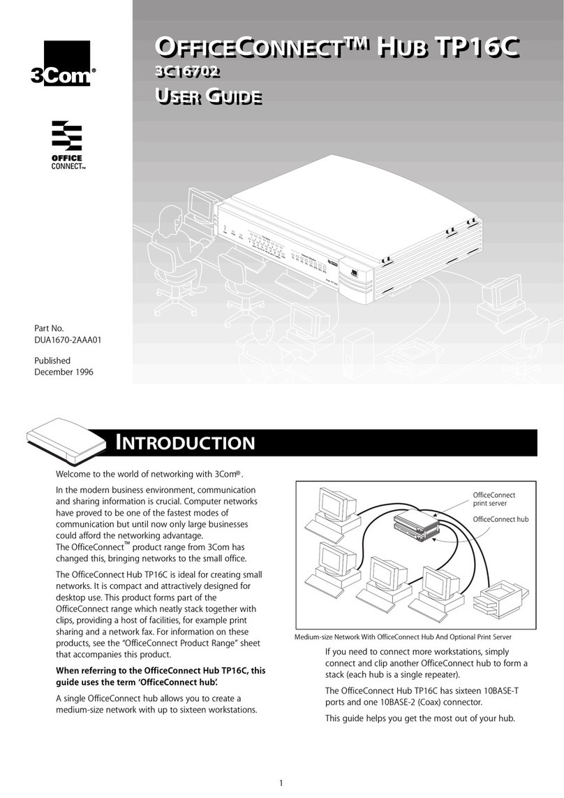 3Com TP16C - OfficeConnect Hub - EN user guide