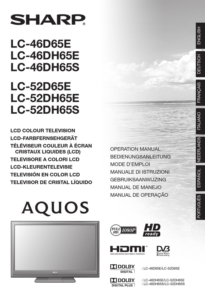 Sharp Aquos LC46D65E User manual
