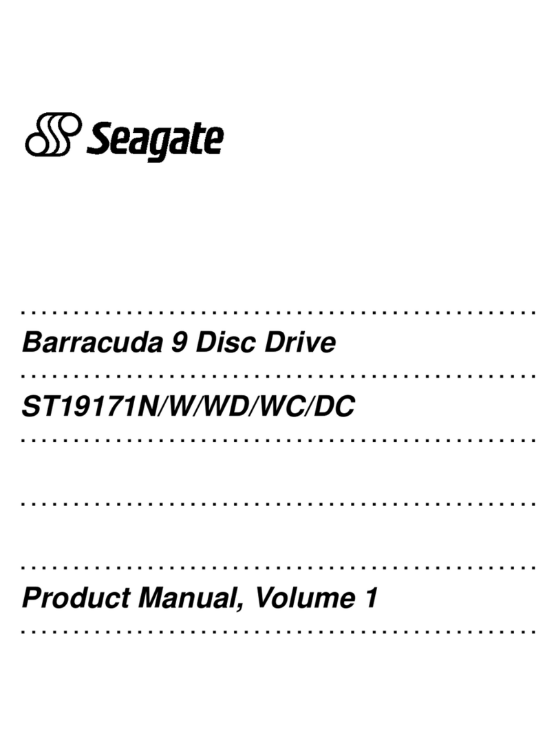 Seagate ST19171W - Barracuda 9.1 GB Hard Drive User manual