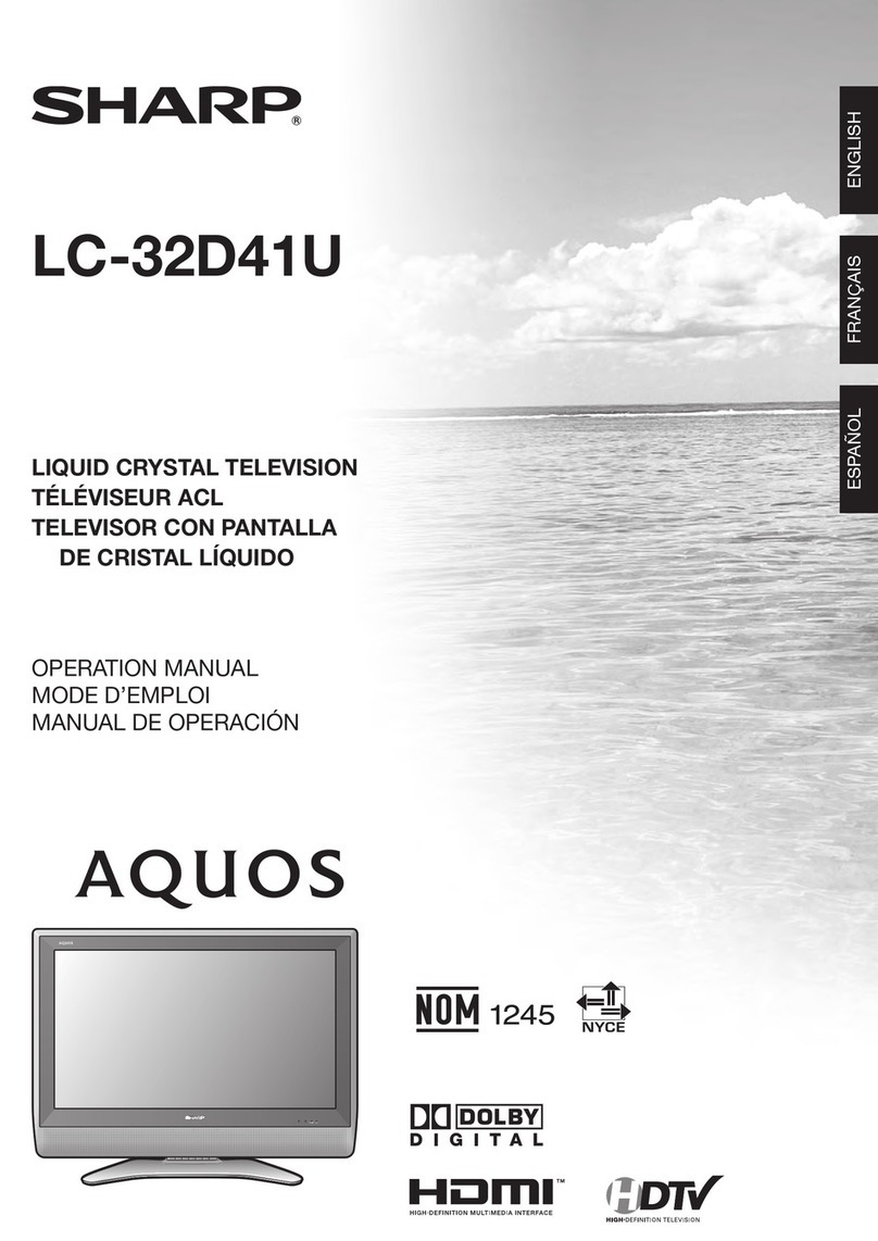 Sharp Aquos LC32D41U User manual