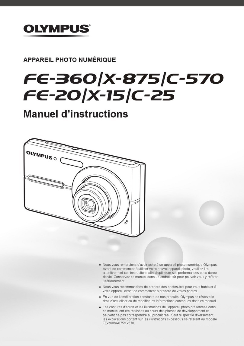 Olympus FE 360 - Digital Camera - Compact Manuel d'instructions