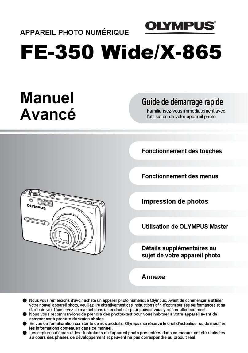 Olympus FE 350 - Wide Digital Camera User manual
