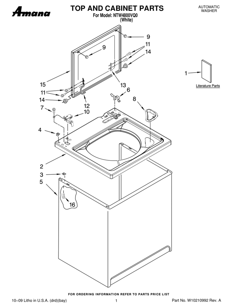 Amana NTW4800VQ0 User manual