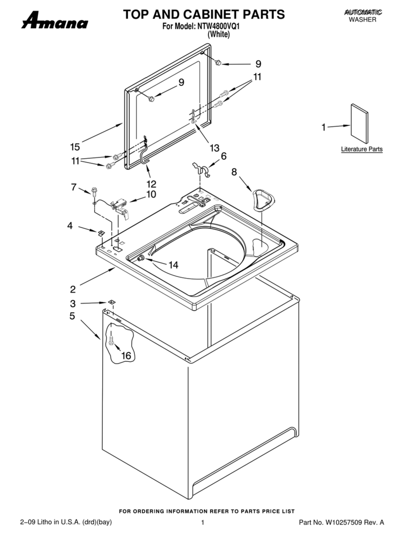 Amana NTW4800VQ1 User manual