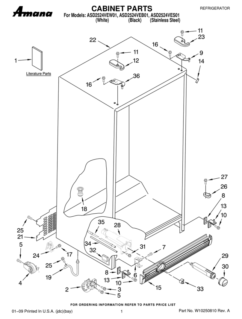 Amana ASD2524VEW01 Troubleshooting guide