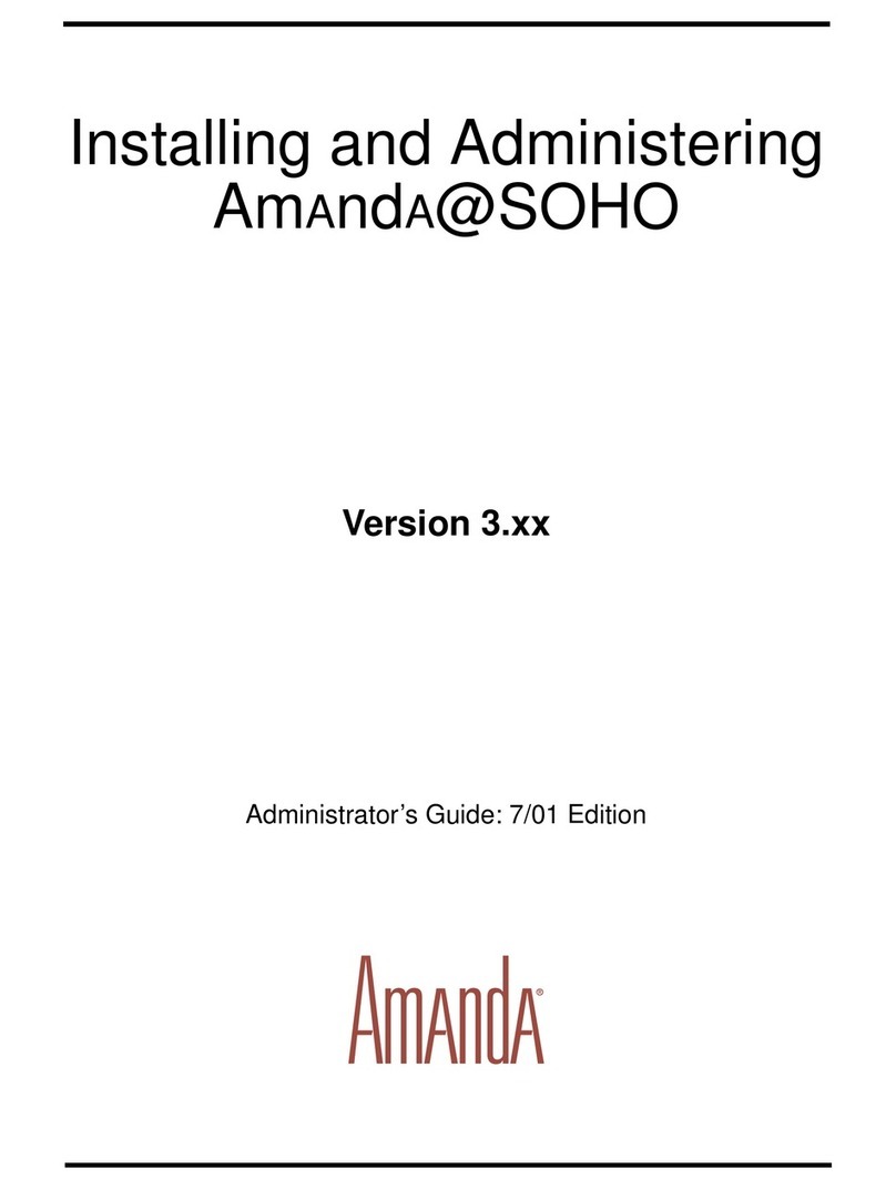 Amanda Amanda@SOHO Version 3.xx Administrator's guide