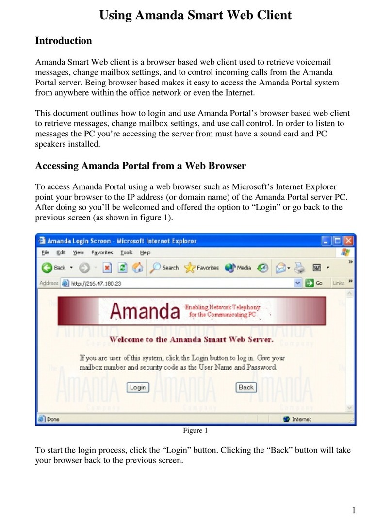 Amanda Smart Web Client User manual Amanda Smart Web Client User manual
