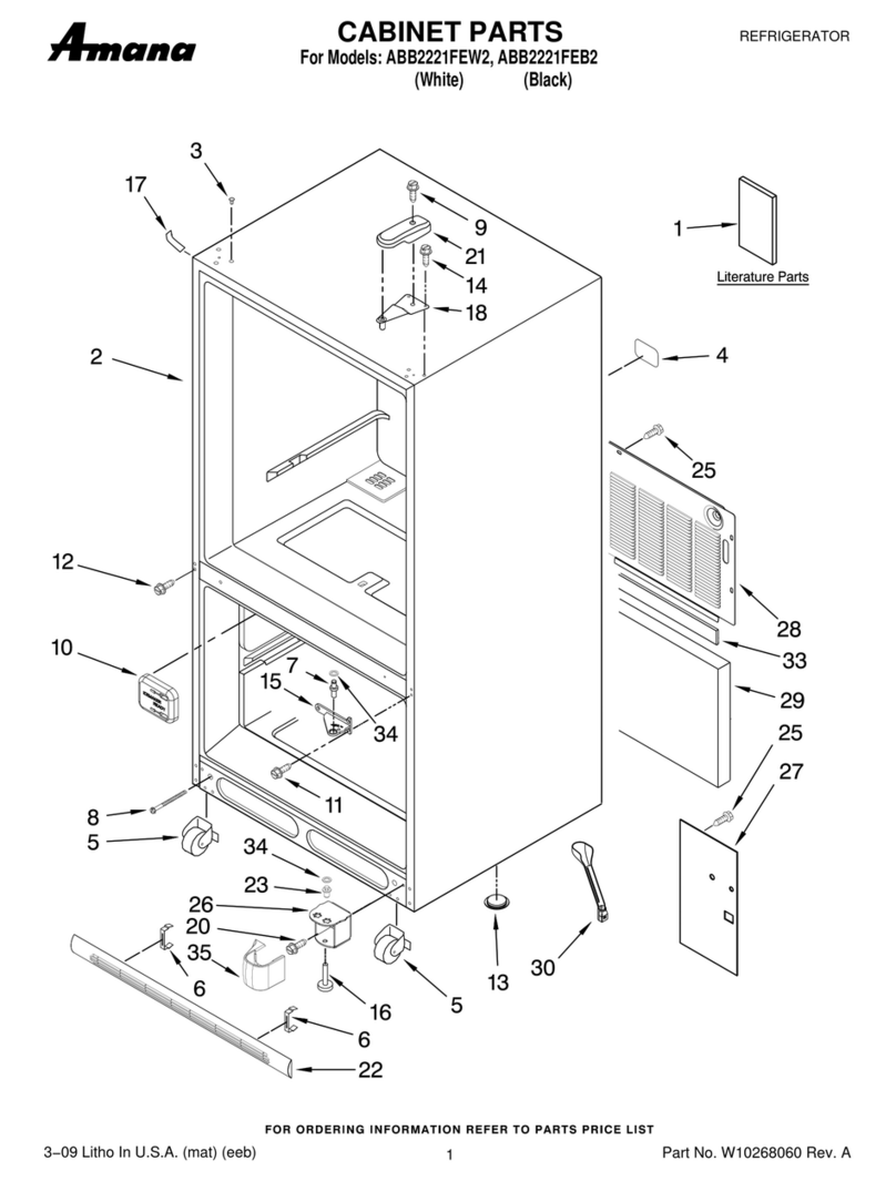 Amana ABB2221FEB2 cabinet parts