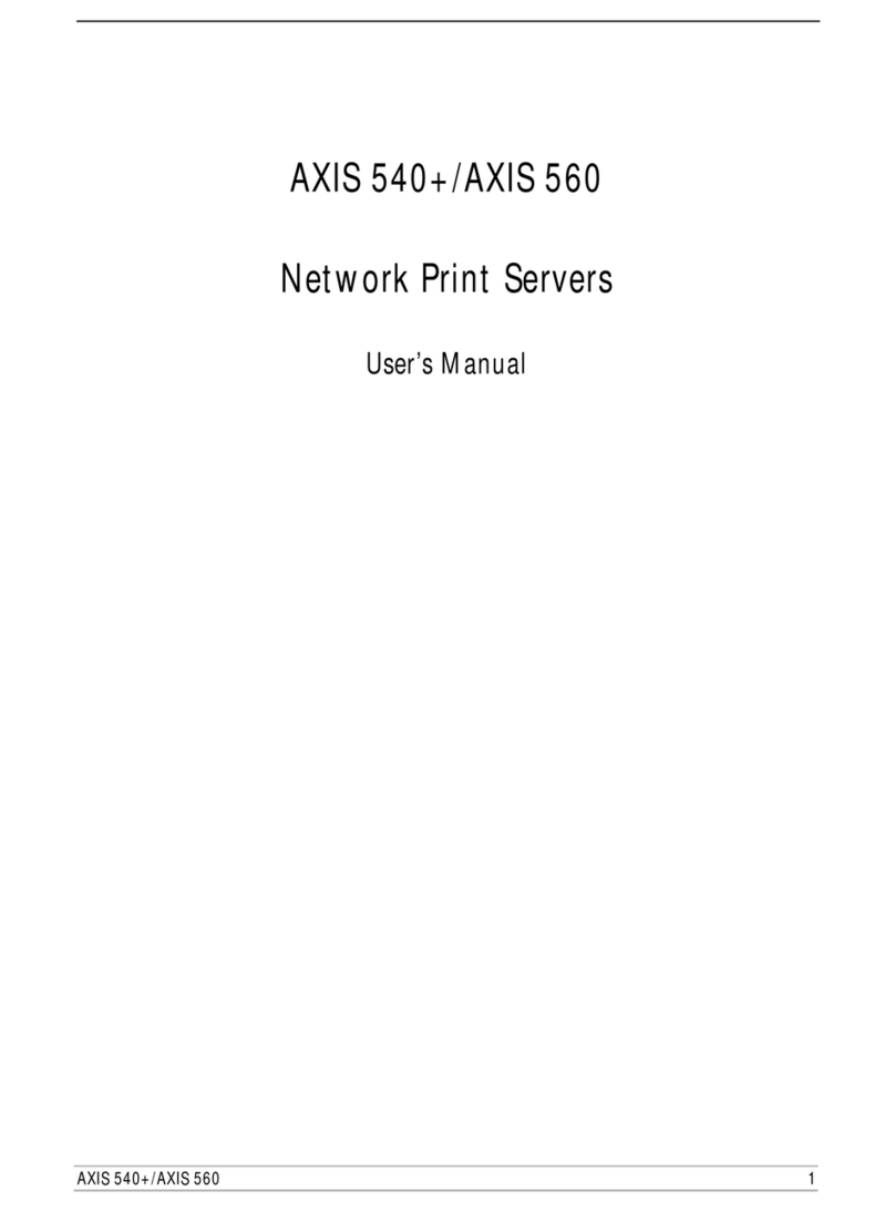 Axis 540 series user manual