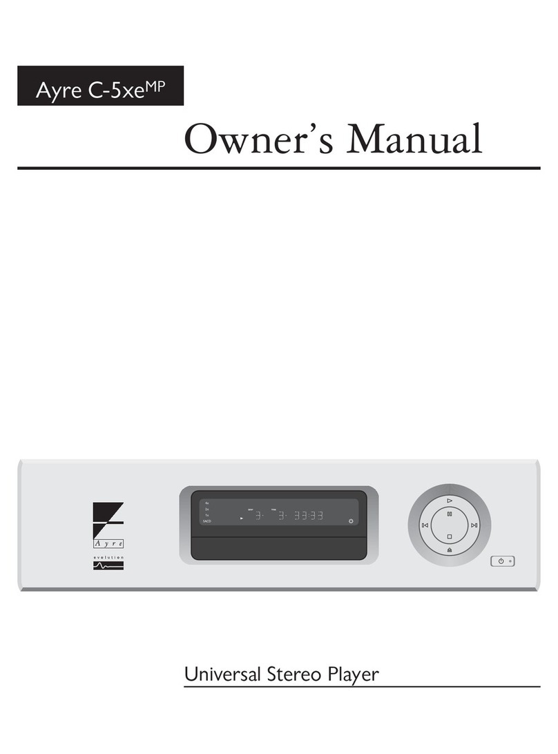 Ayre C-5xeMP owner's manual