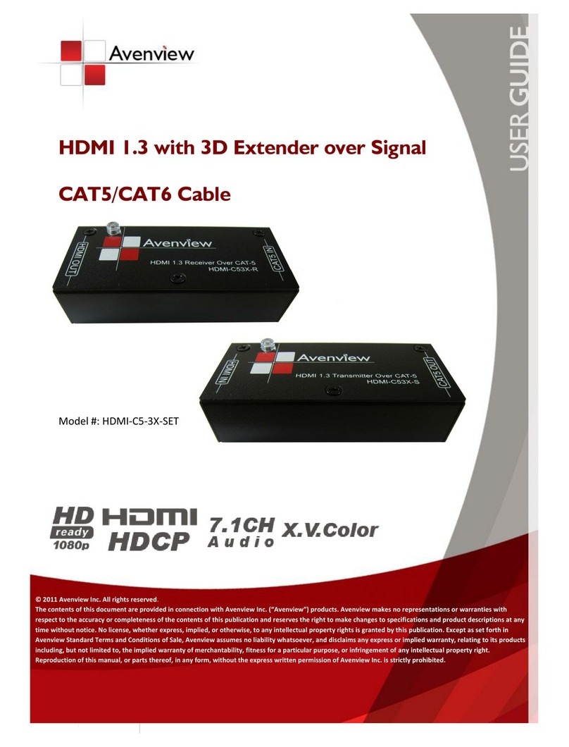 Avenview HDMI-C5-3X-SET user guide