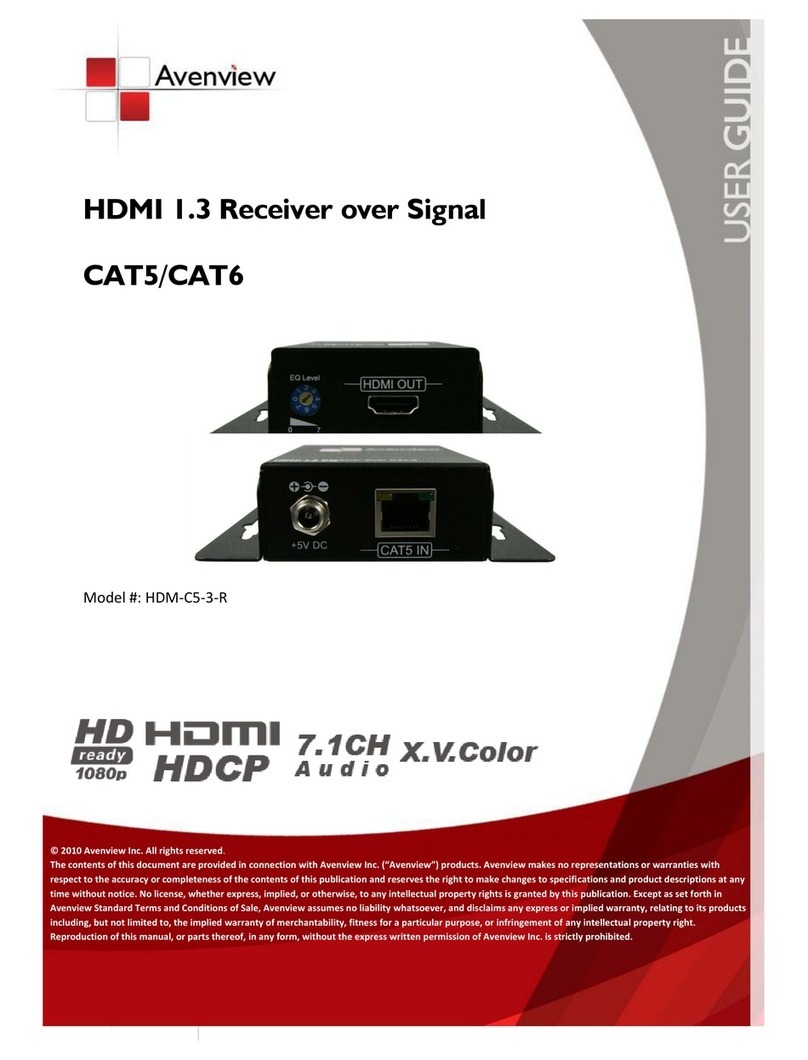 Avenview HDM-C5-3-R user guide