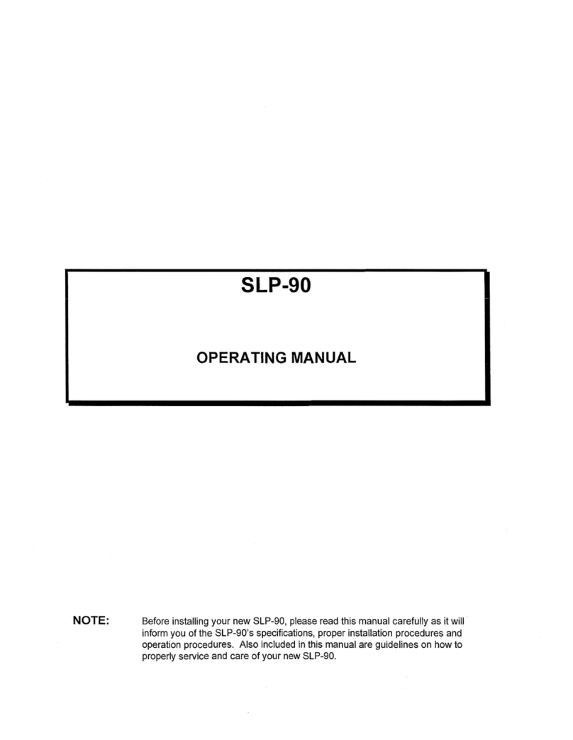 Cary Audio Design SLP 90 User manual