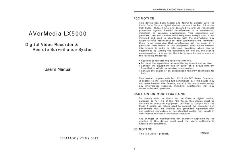 Avermedia LX5000 User manual