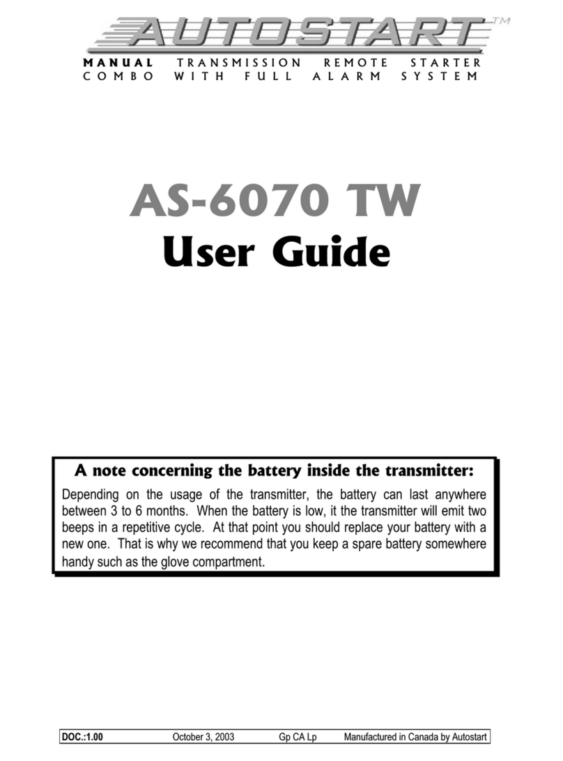 Autostart AS-6070 TW User manual