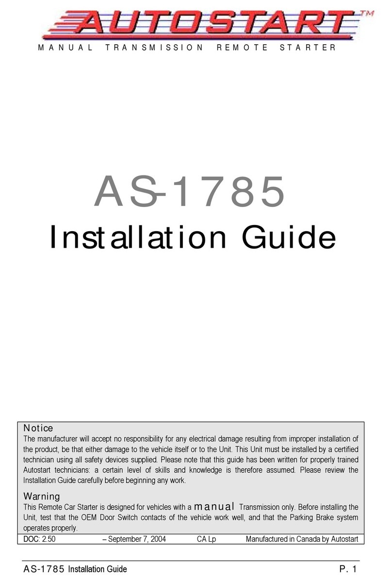 Autostart AS-1785 User manual