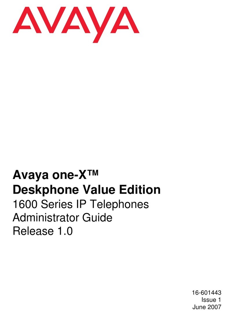 Avaya one-X 1600 Series Service manual