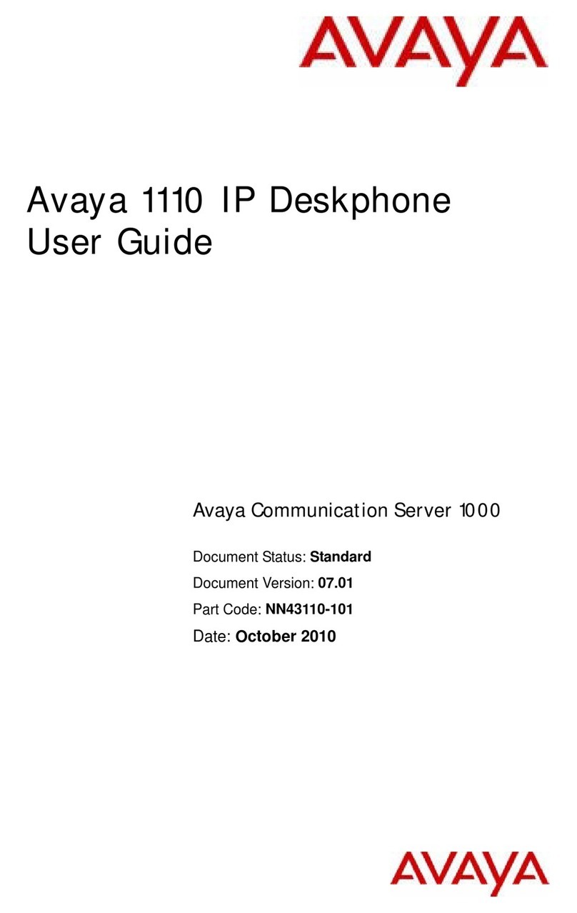 Avaya 1110 User manual