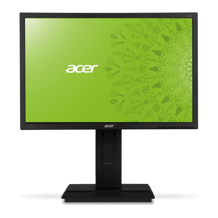 Acer B223W - Bdmr - 22" LCD Monitor User manual