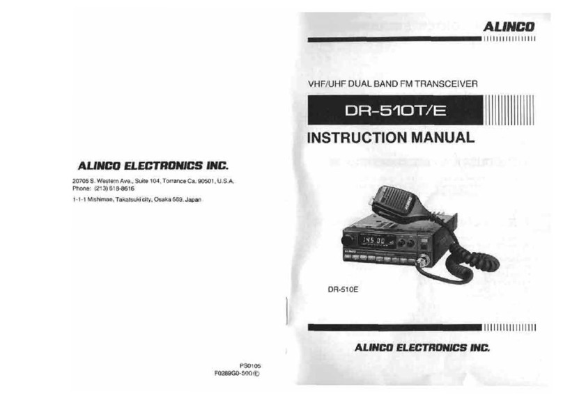 Alinco DR-510T User manual Alinco DR-510T User manual