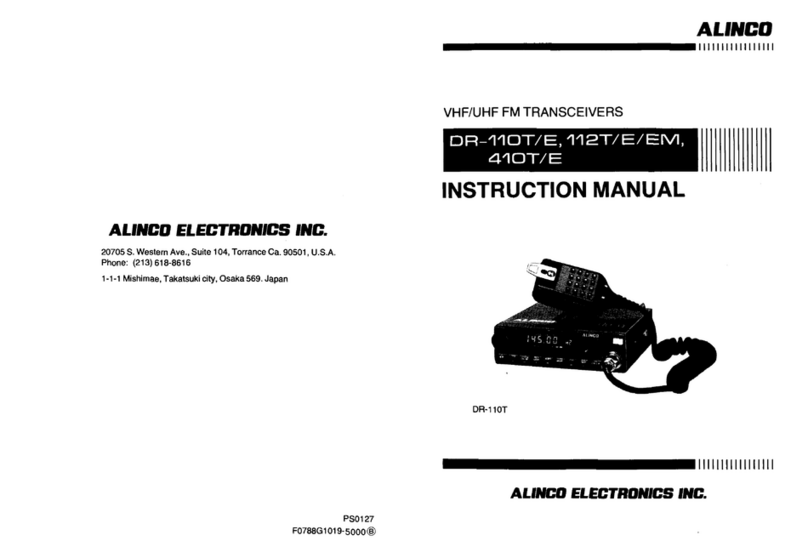 Alinco DR-112E User manual Alinco DR-112E User manual