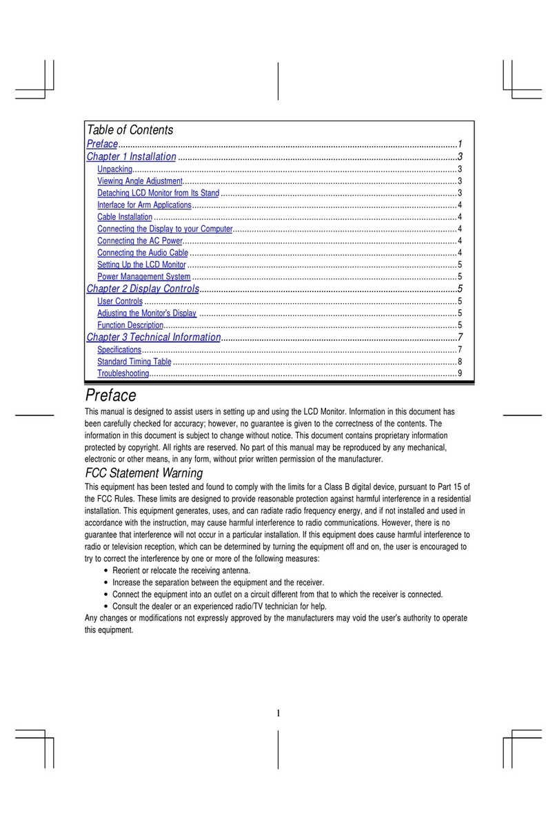 Acer LCD monitor User manual Acer LCD monitor User manual