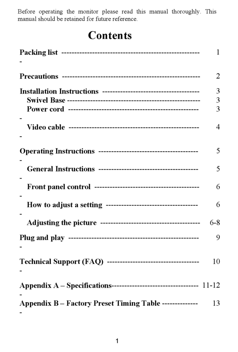 Acer Computer monitor User manual