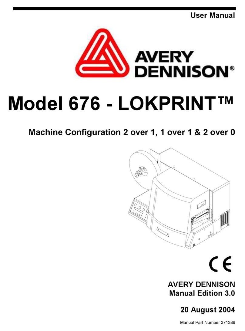 Avery Dennison LOKPRINT 676 user manual