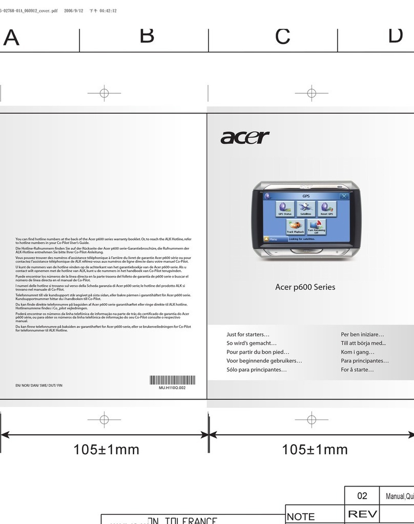 Acer p600 Series quick guide