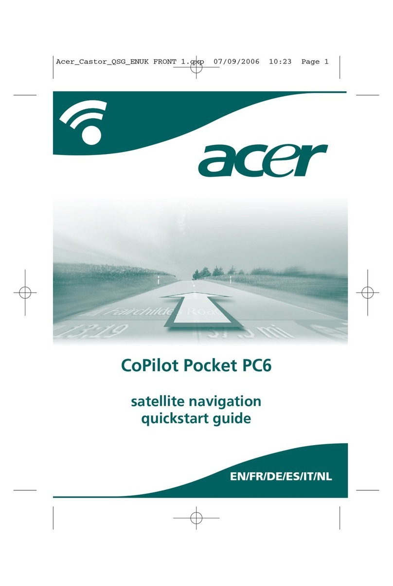 Acer CoPilot Pocket PC6 quick start guide