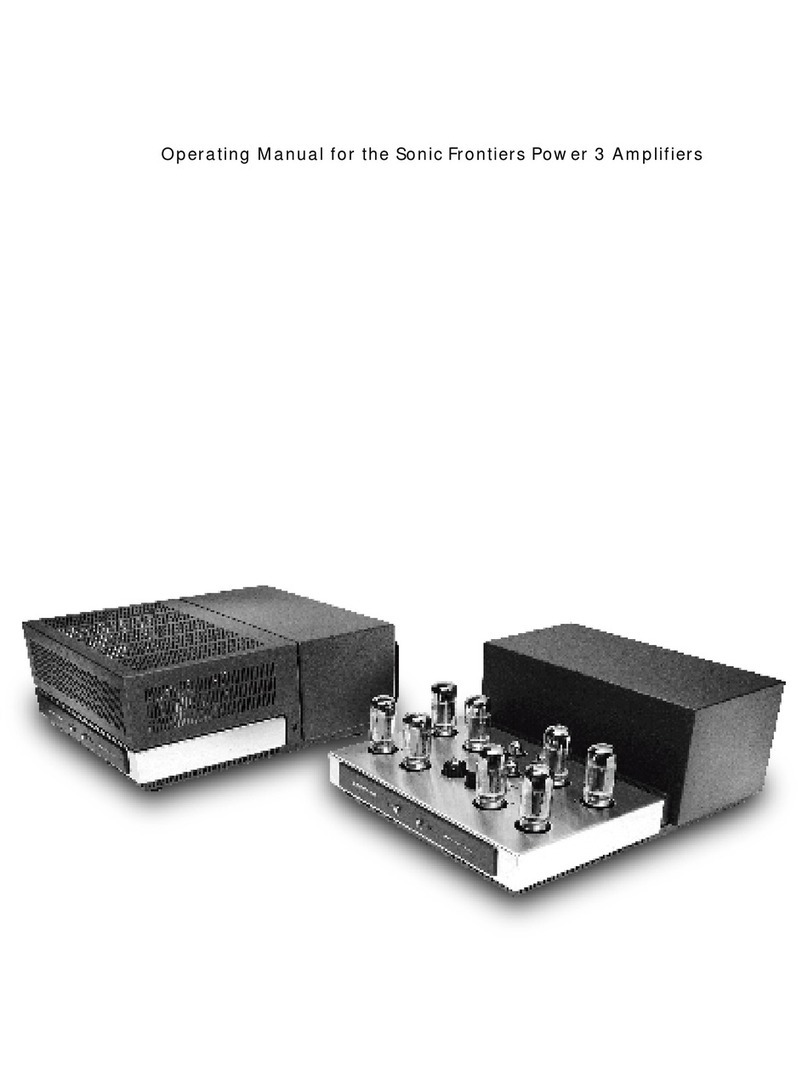 Sonic Frontiers SONIC FRONTIERS Processor 3 operating manual