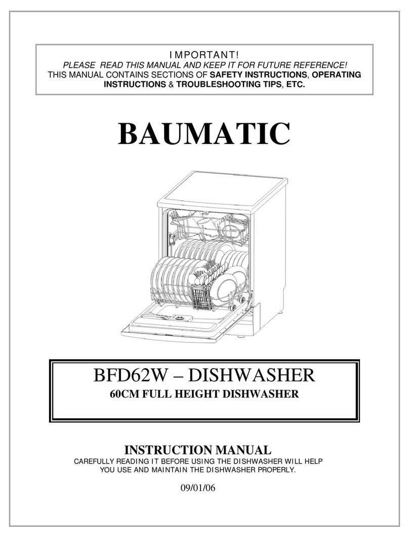 Baumatic BFD62W User manual Baumatic BFD62W User manual