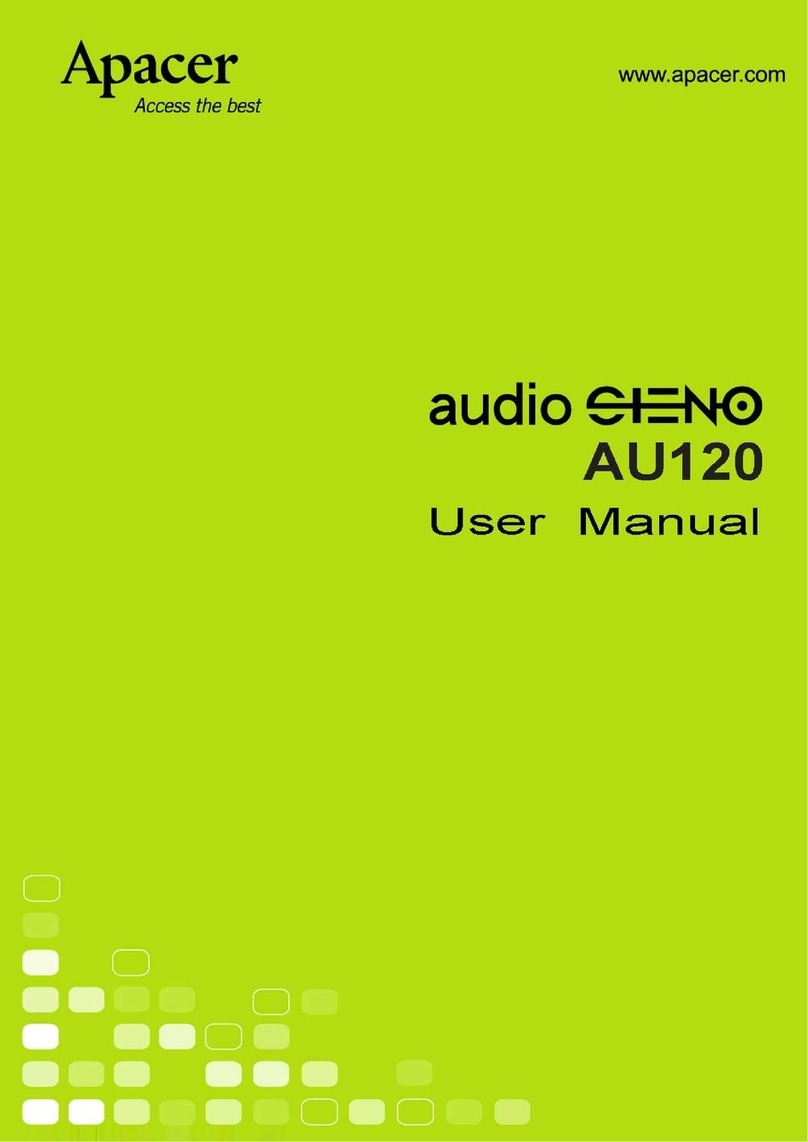 Apacer Technology AUDIO STENO AU120 User manual