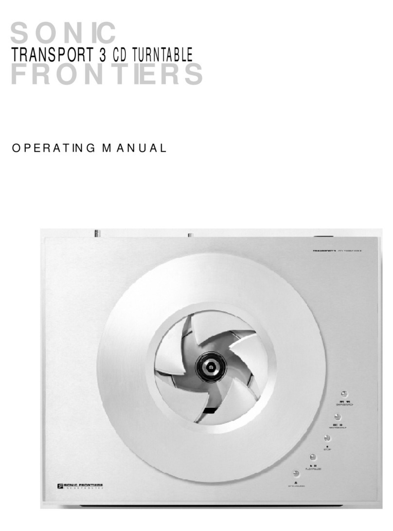 Sonic Frontiers SONIC FRONTIERS TRANSPORT 3 operating manual