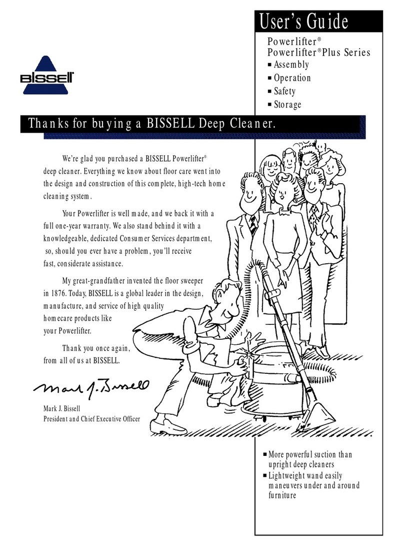 Bissell Powerlifter Series user guide